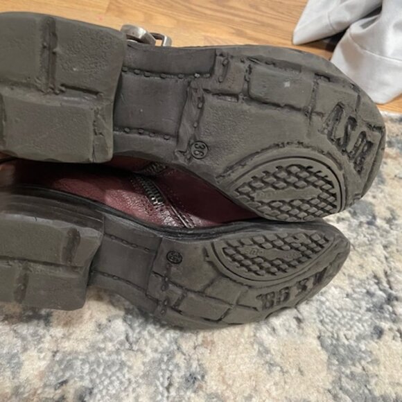 A.S.98 Burgundy Boots EU36 - Picture 4 of 4